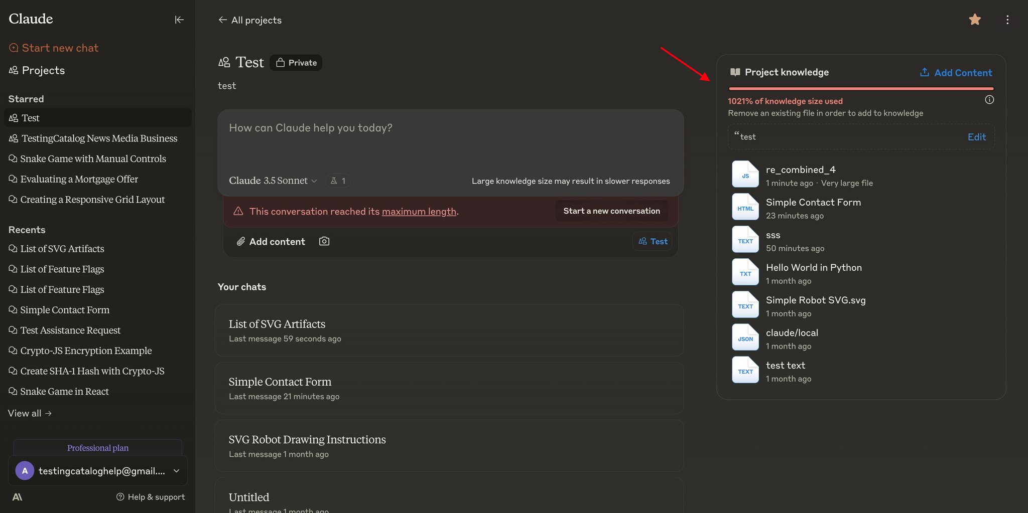 Managing Project Knowledge Bases within Claude’s Context Window