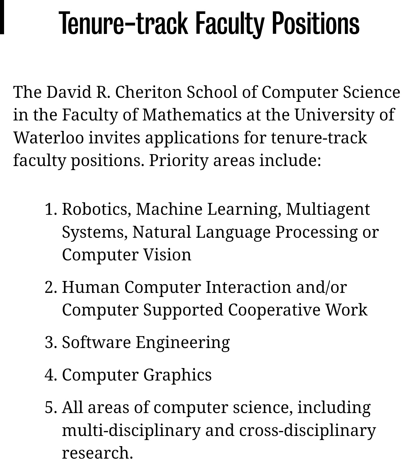 Job postings reminder announcement