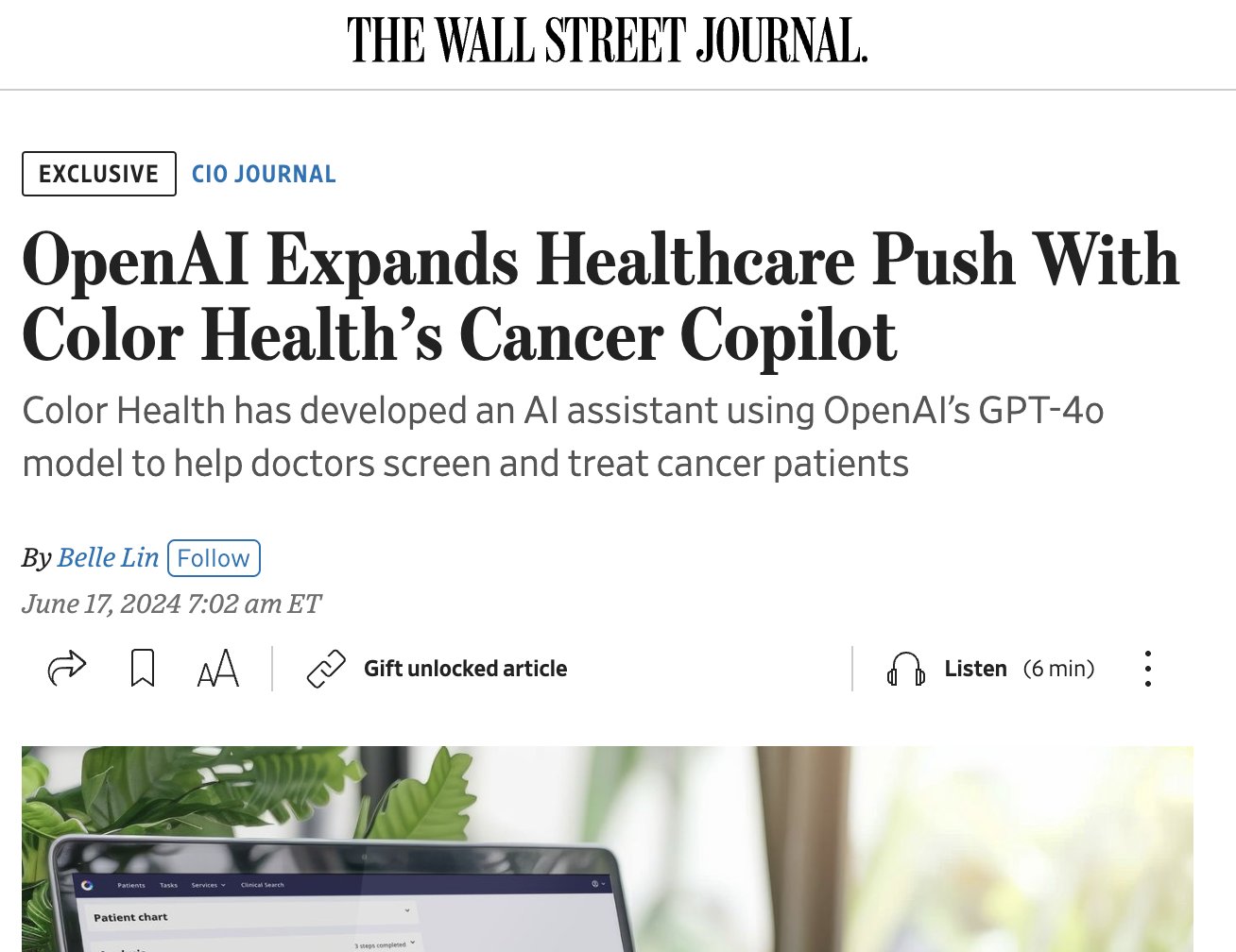 GPT-4o Assists Doctors in Cancer Screening Treatment