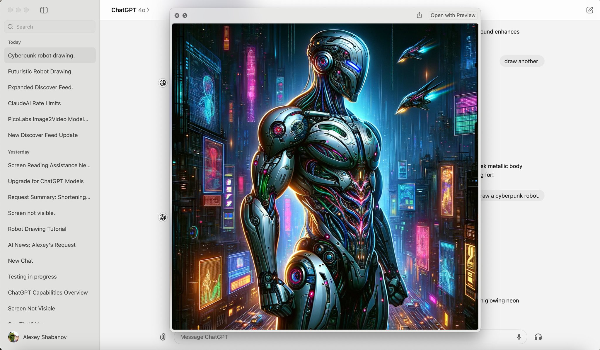 Bug report regarding ChatGPT desktop app image preview