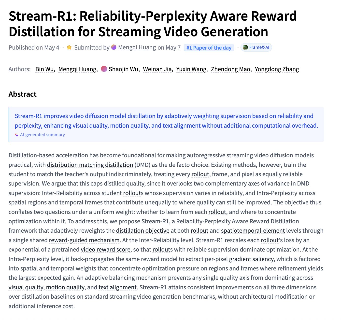 Stream-R1: Reliability-Perplexity Aware Reward Distillation for Streaming Video Generation