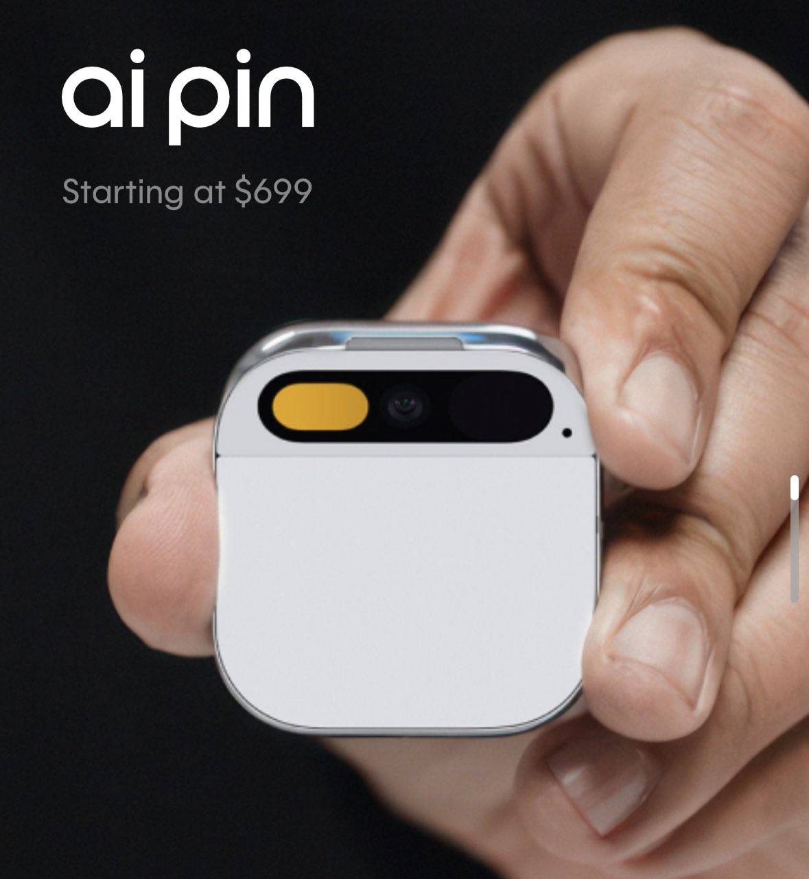 Humane AI Pin launches at $699, pre-orders start November 16