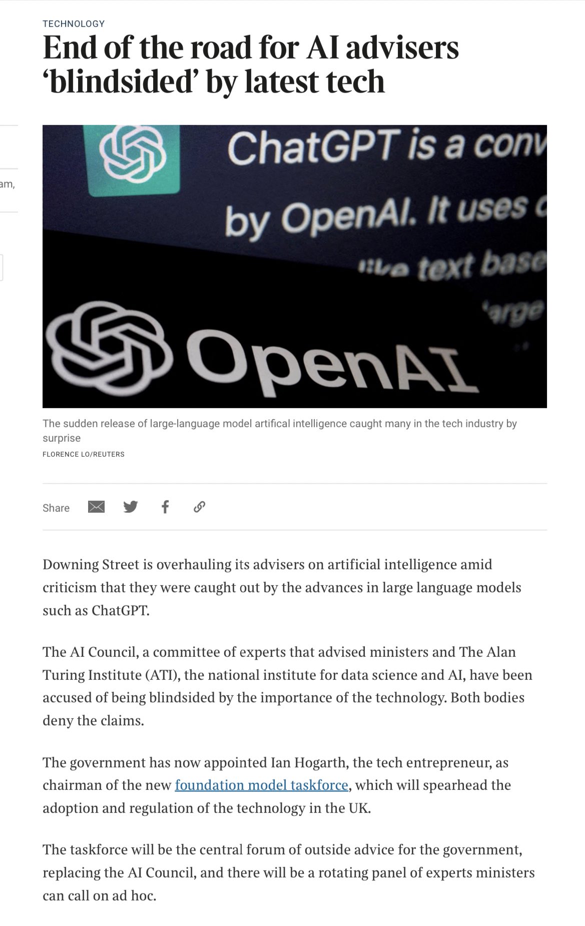 UK Government AI Advisory Systems Fail to Keep Pace