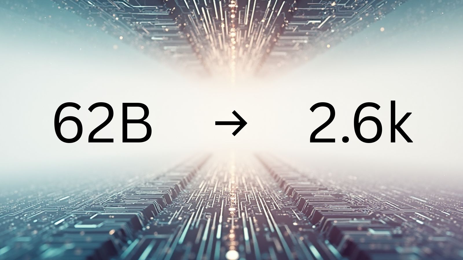 2.6K Parameter RL System Matches 62B Specialized Model