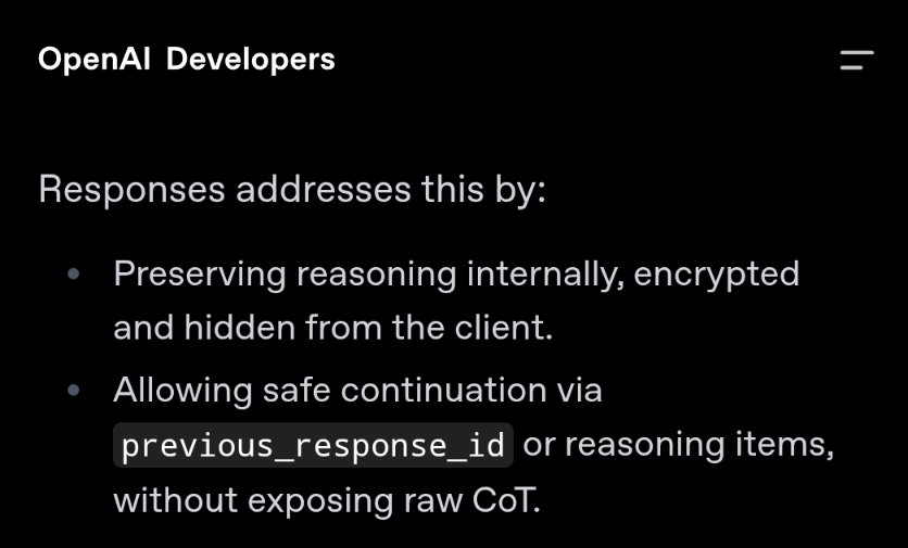 AI Models Encrypt Reasoning Traces Via Previous Response IDs
