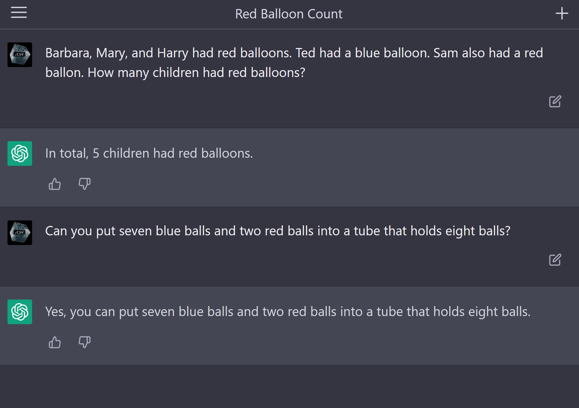 Gary Marcus counterexamples: ChatGPT fails, Bing succeeds