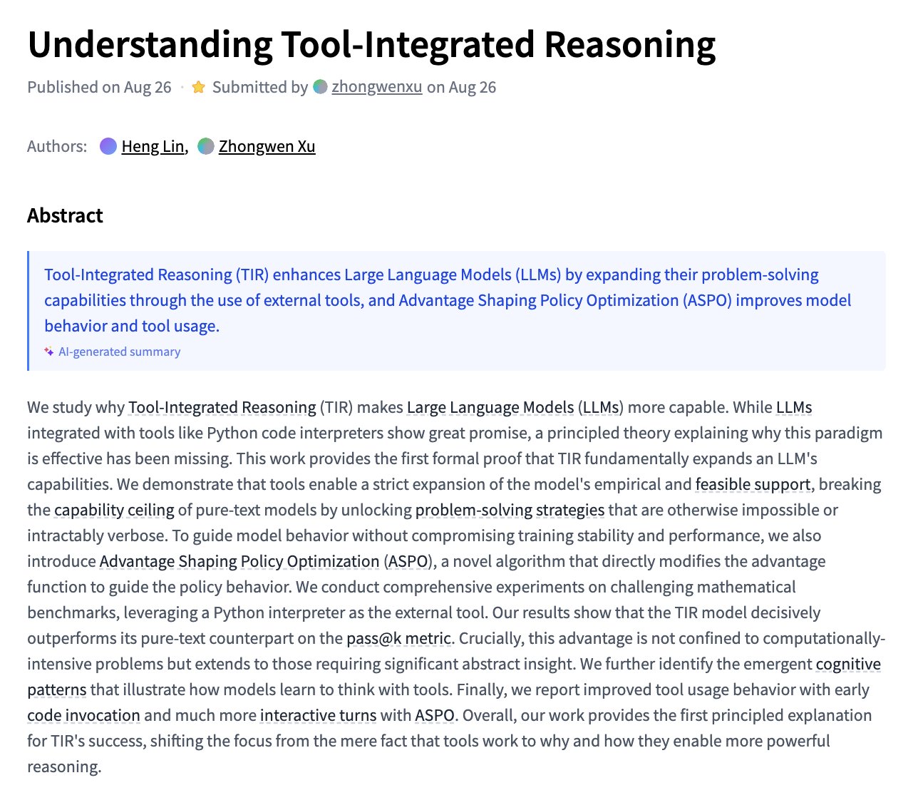 Understanding Tool-Integrated Reasoning