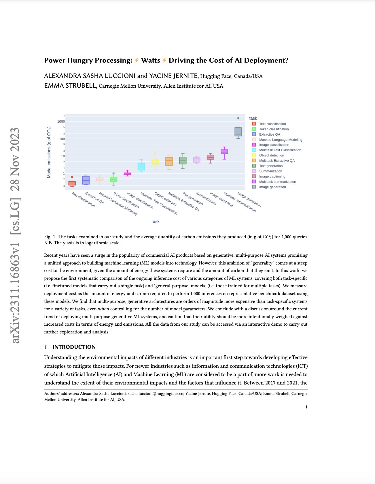 AI Power Consumption and Deployment Cost Analysis