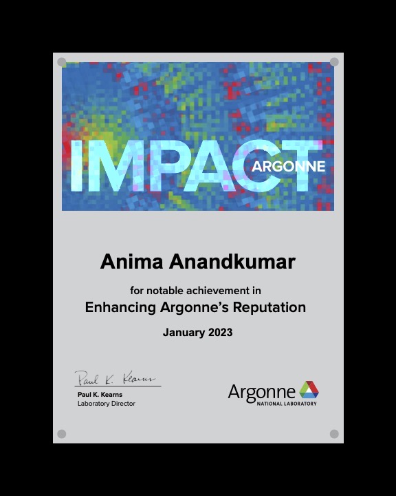 Argonne Impact Award for ACM Gordon Bell Prize Genome Scale Language Model