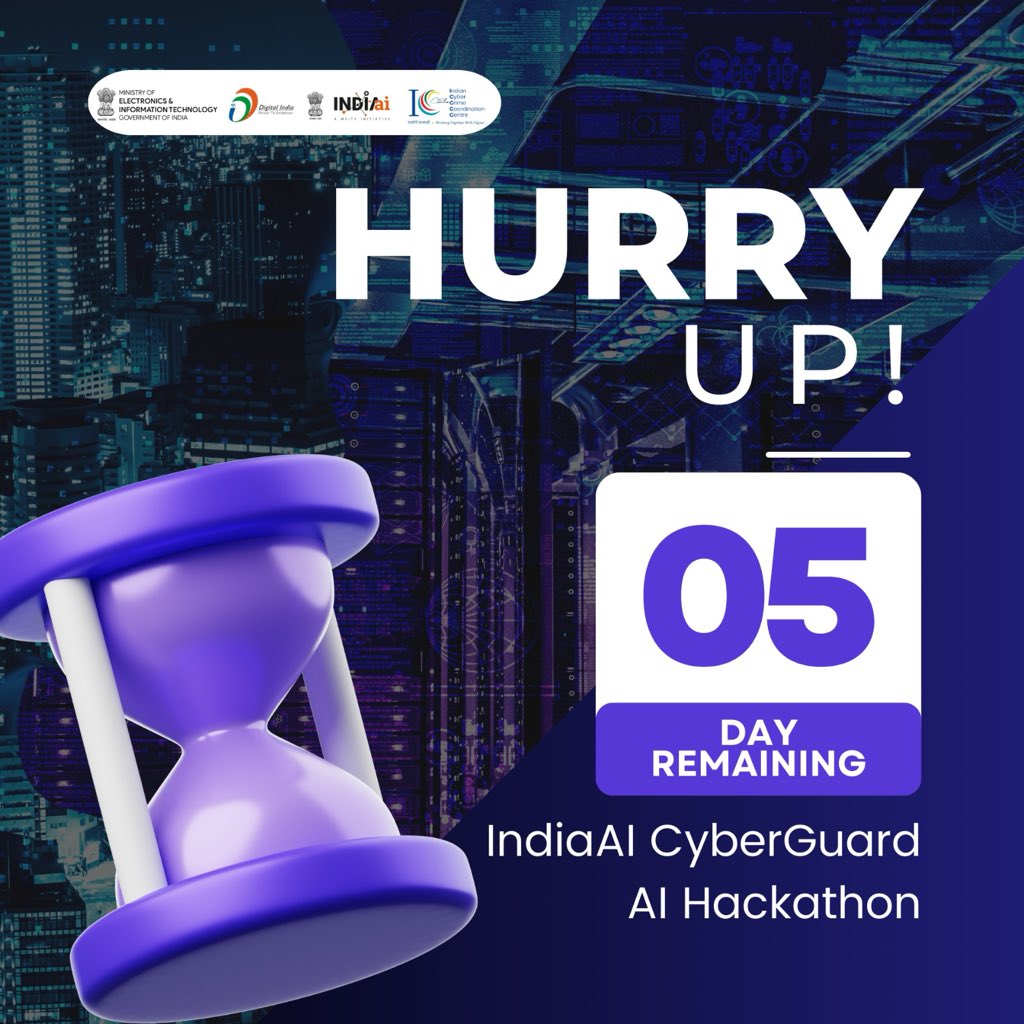 IndiaAI CyberGuard Hackathon Application Deadline November 22