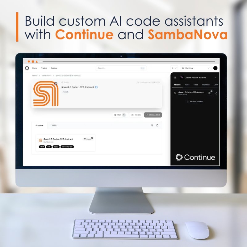 SambaNova and Continue Partner for Faster AI Code Assistants