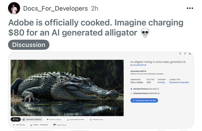 Adobe Sells AI-Generated Images, Faces Pressure to Innovate in AI