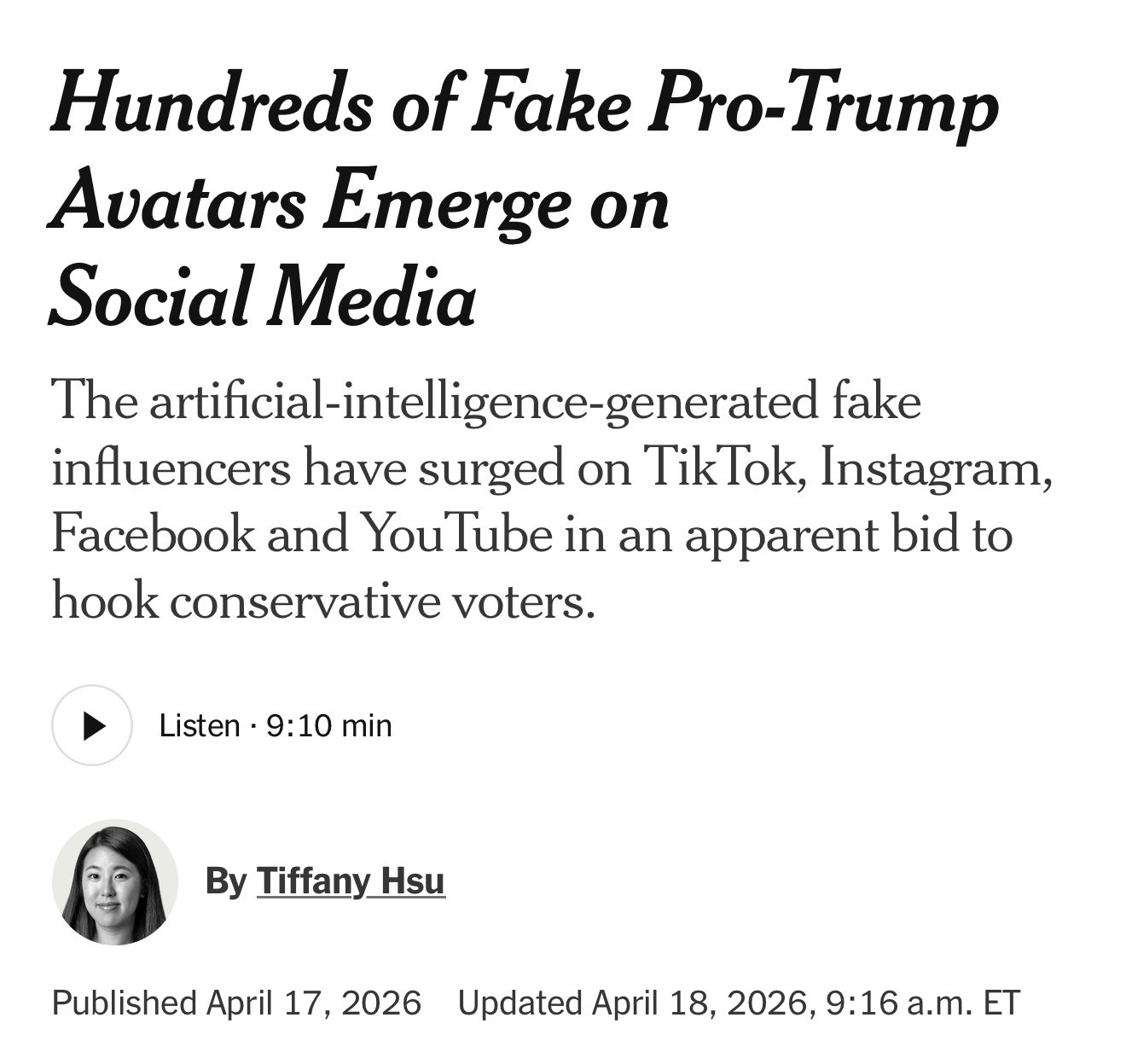 Social Platforms Must Combat AI-Generated Political Disinformation