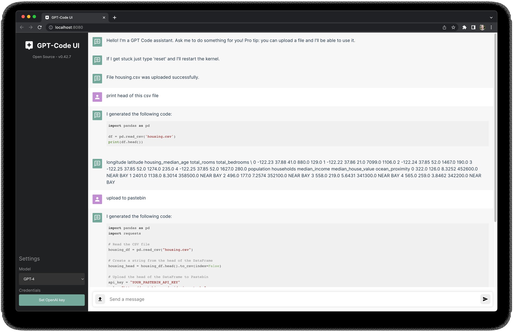 Build Your Own ChatGPT Code Interpreter with GPTCode-UI