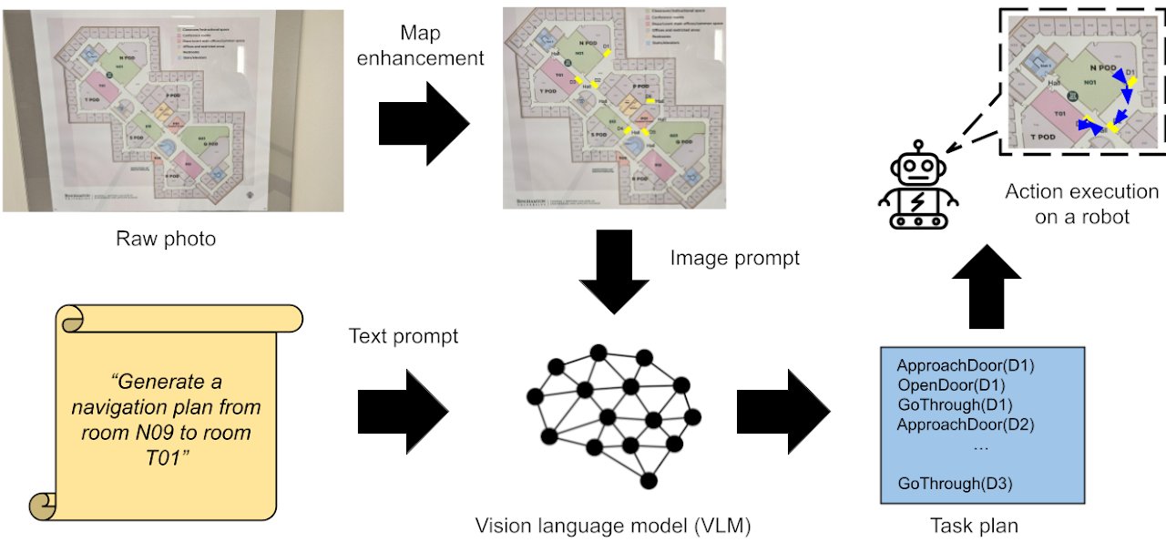 Vision Language Models Parse Floor Plan Maps Successfully