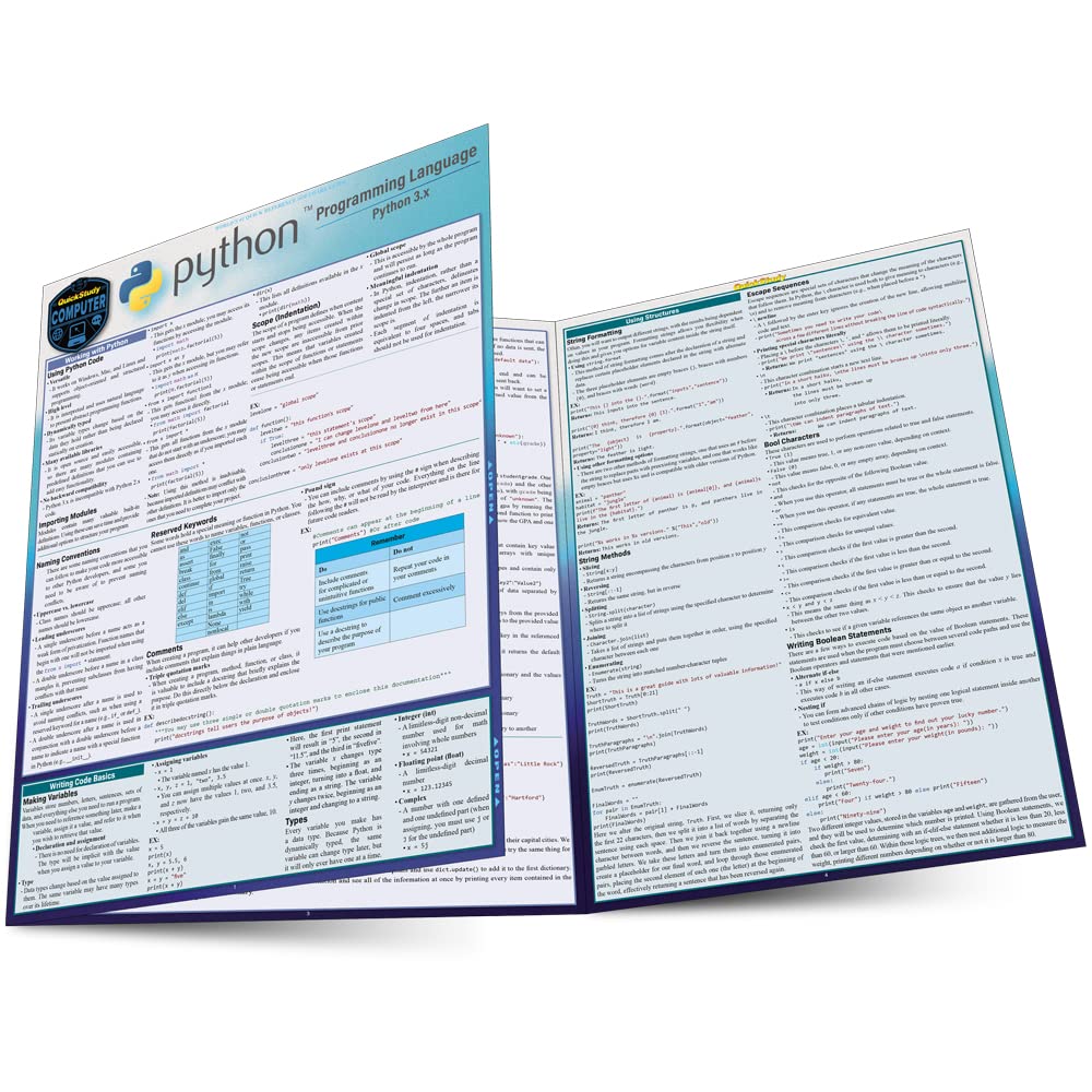 Python Quick Reference Guide for Data Scientists and Coders