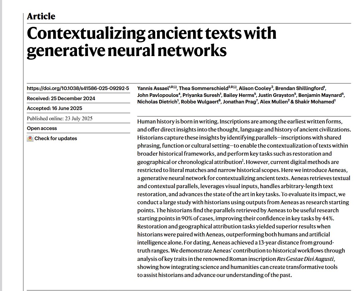 Google AI Model Restores Lost Latin Inscriptions with 44% Accuracy Boost