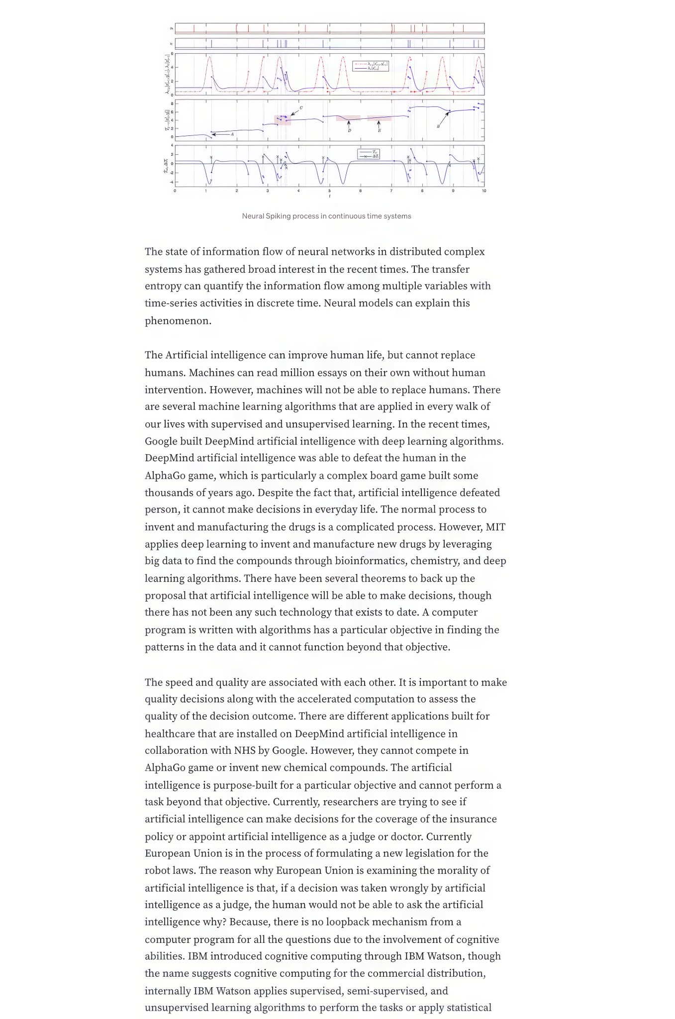 Entropy Transfer Architecture with Neural Networks