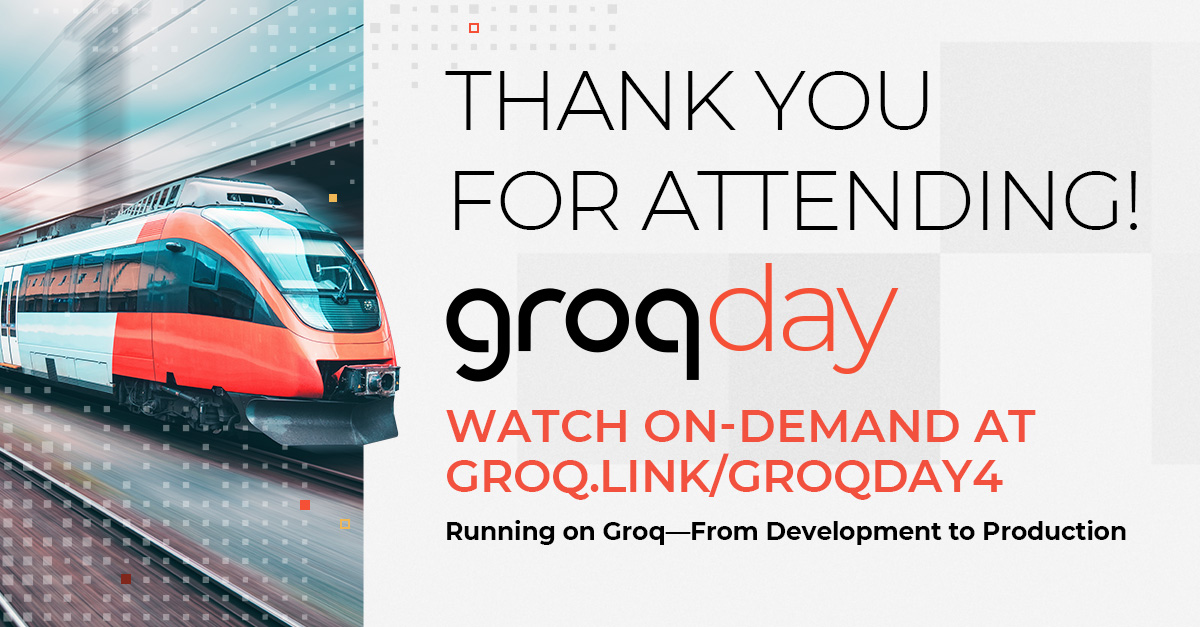 GroqDay Event Recording Now Available On-Demand