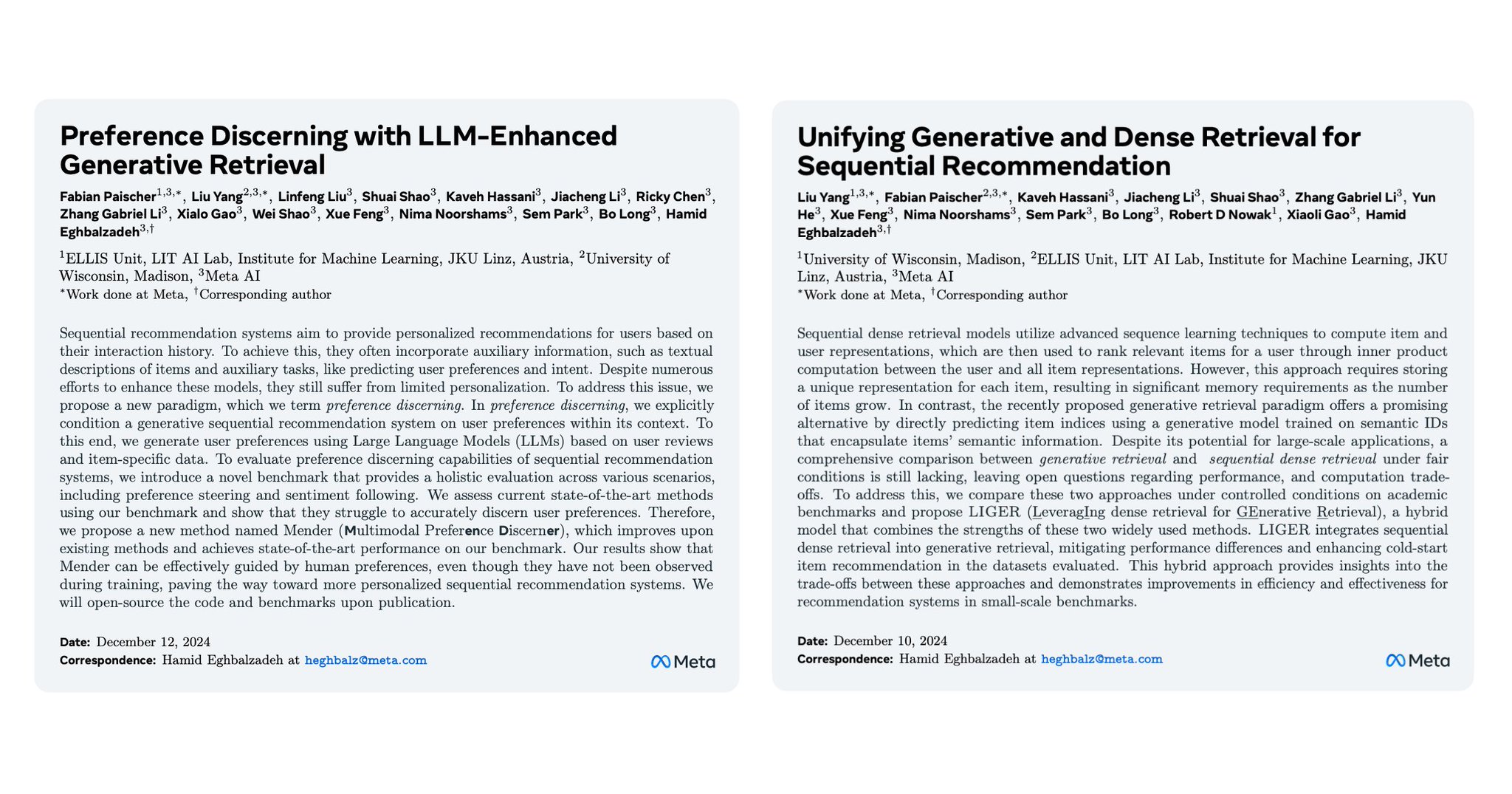 Meta Research on Generative Retrieval for Recommendation Systems