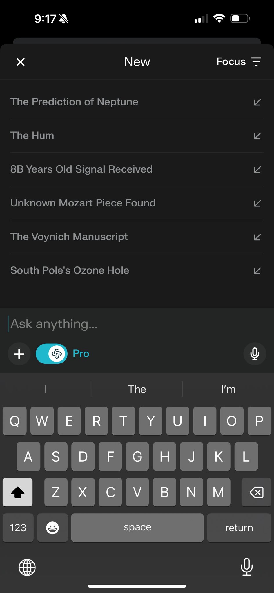 Perplexity iOS UI update improves prompt visibility and reasoning steps
