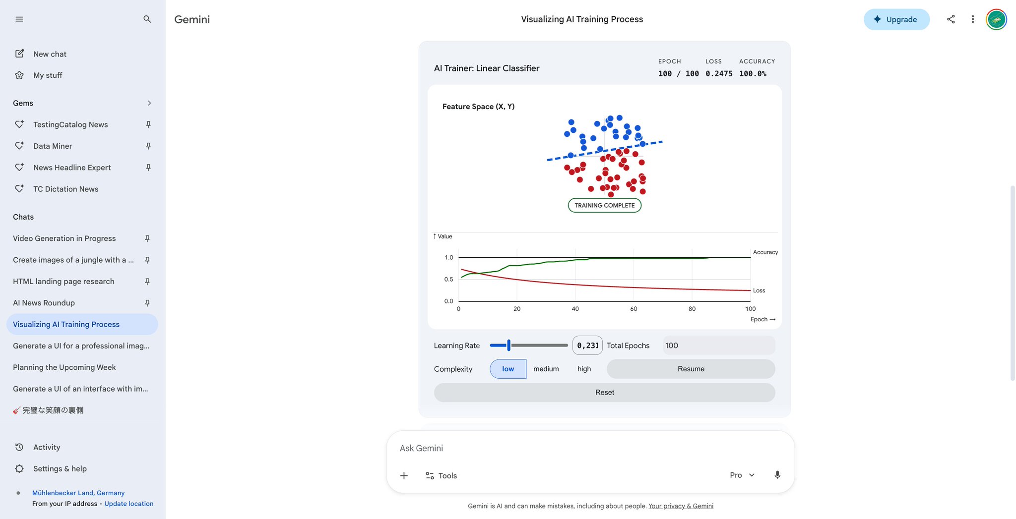 Gemini Adds Interactive Visualization in Chat