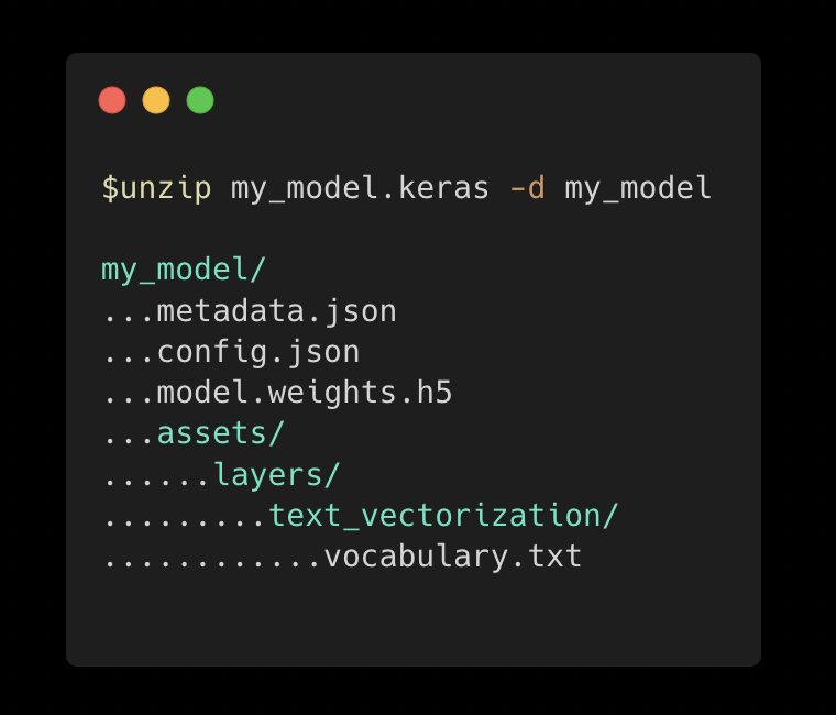 White-box model format: JSON config and weights in ZIP archive