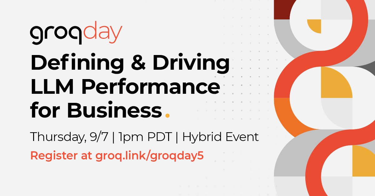 Groq Day Event: Language Processing Unit Demo and LLM Performance
