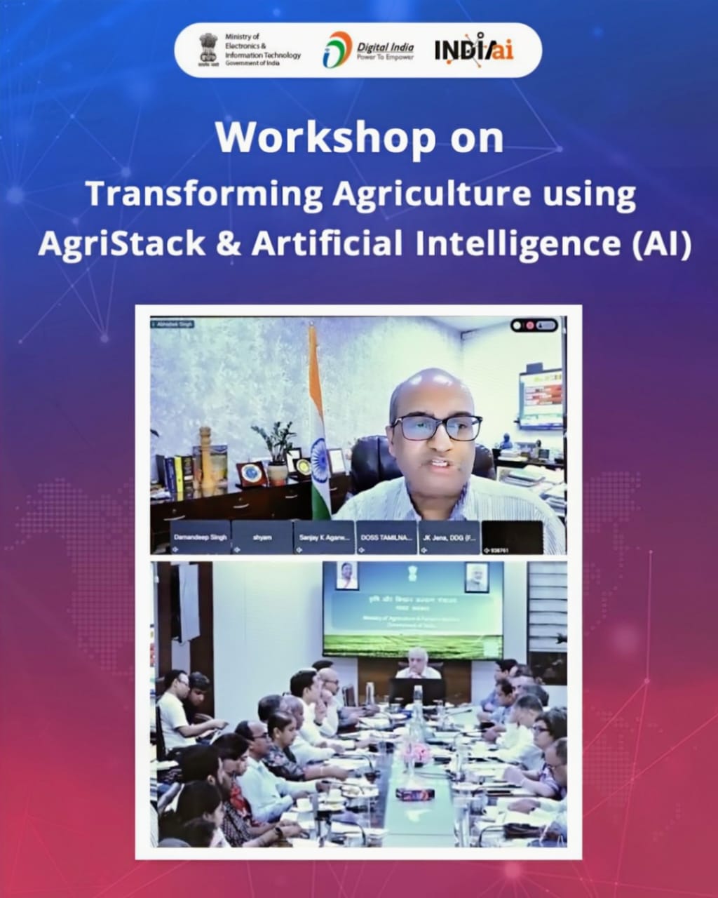 AgriStack and AI Transform Indian Agricultural Ecosystem Workshop