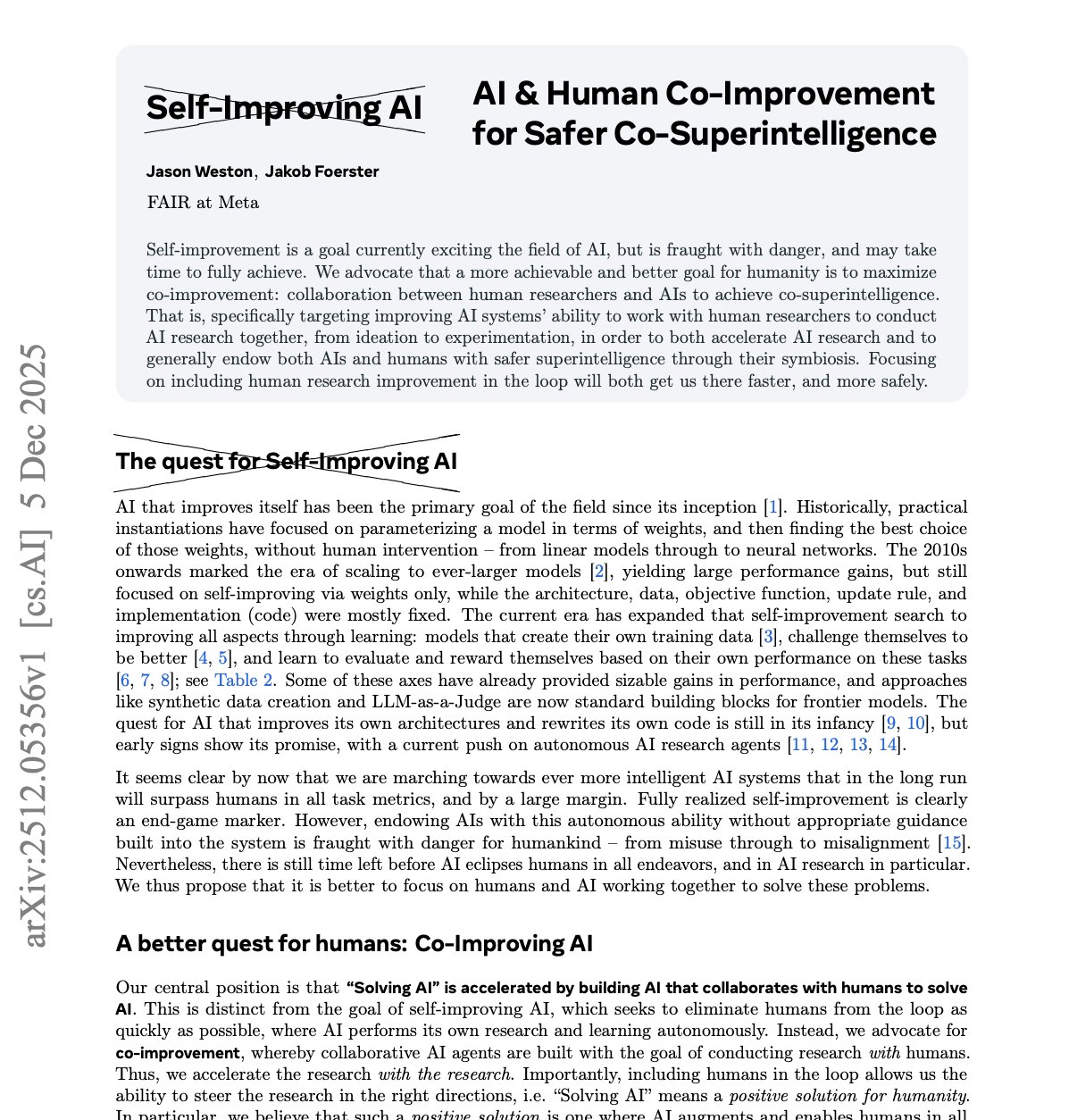 Meta’s AI Breakthrough Challenges Self-Improvement Narrative