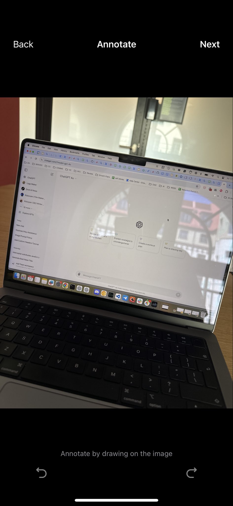 ChatGPT iOS update allows photo annotation