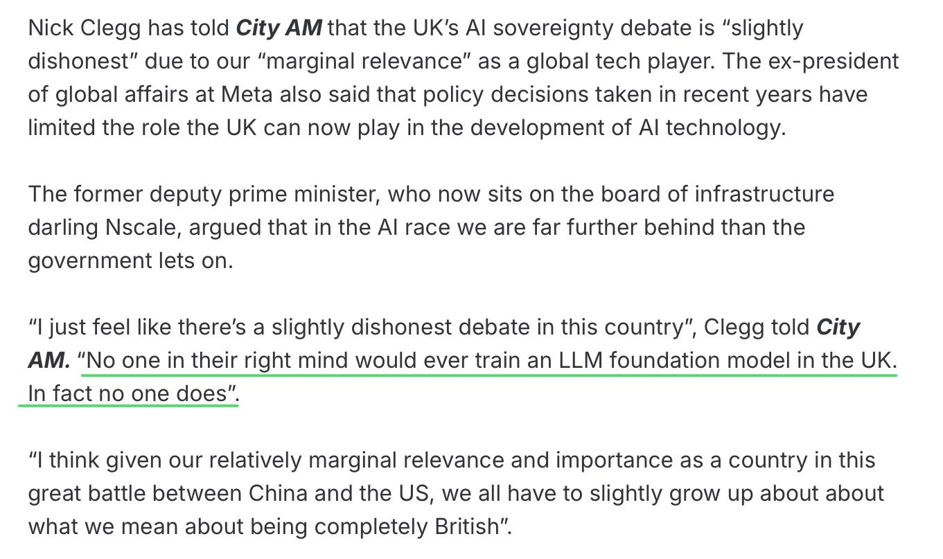 UK’s LLM Gap Threatens AI Competitiveness Against France Canada