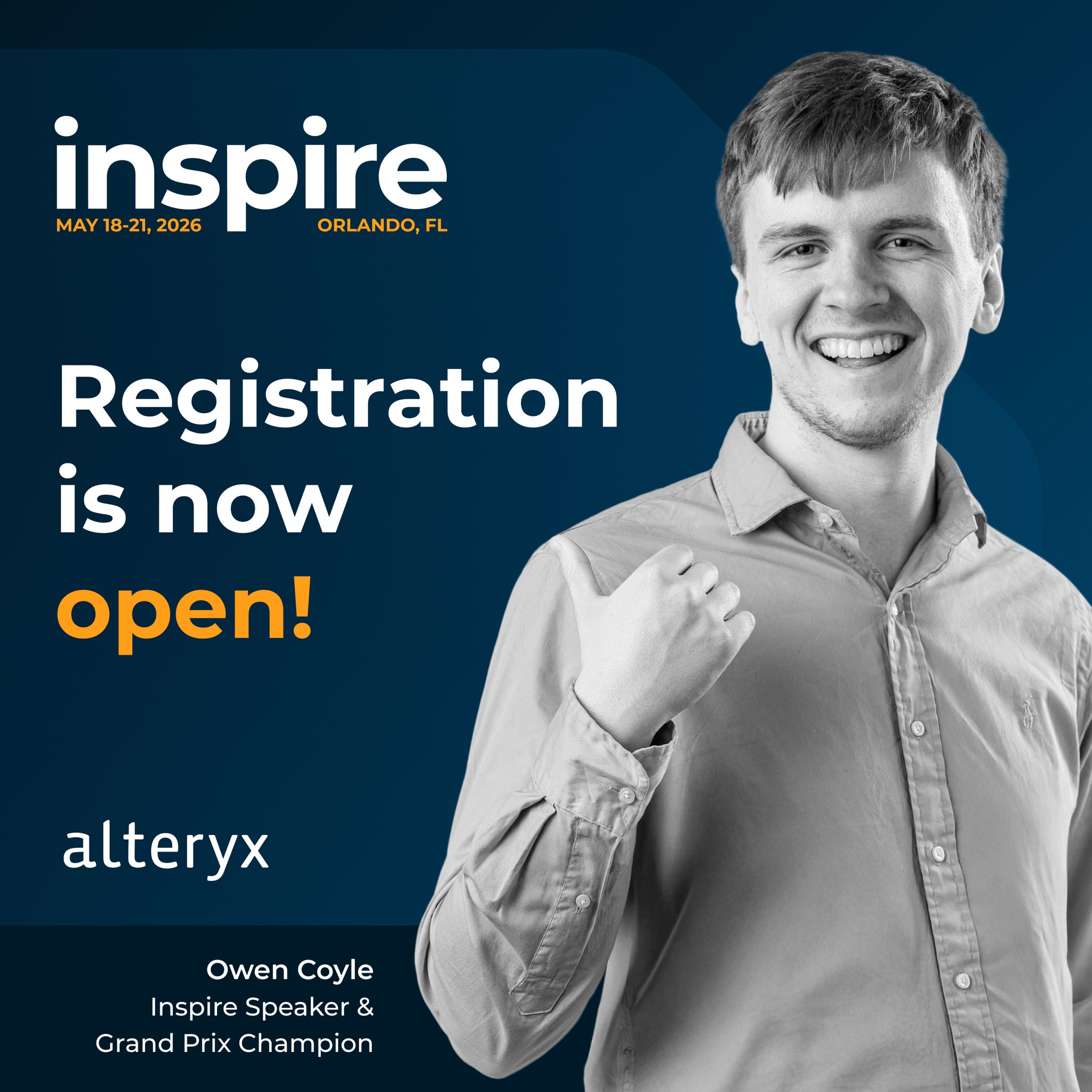 AlteryxInspire 2026 Registration Open May Orlando