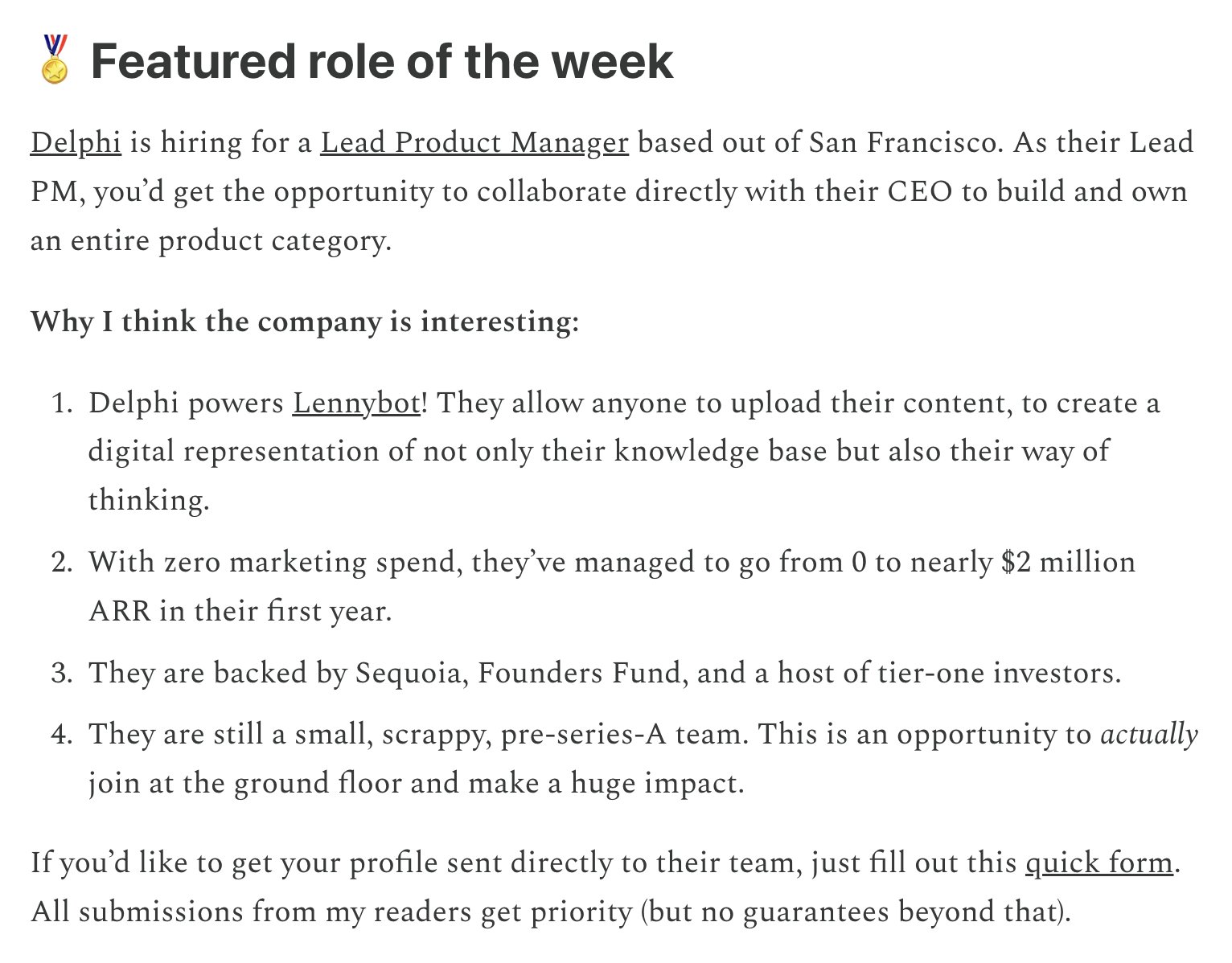 Featuring Weekly Product and Growth Roles at Startups