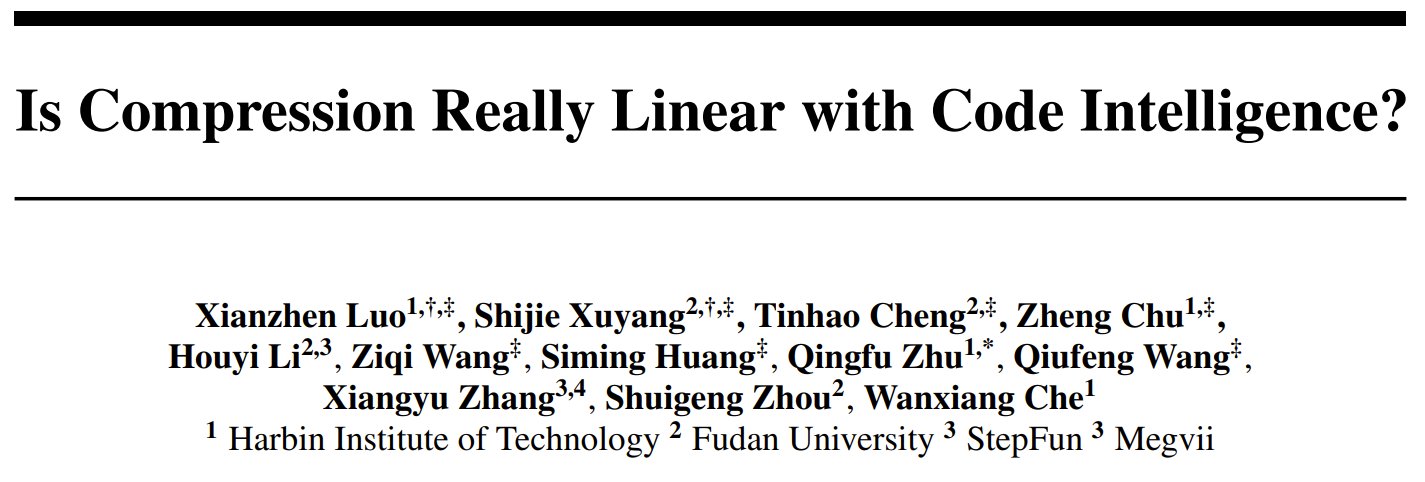 Compression and Code Intelligence: Linear Relationship Analysis