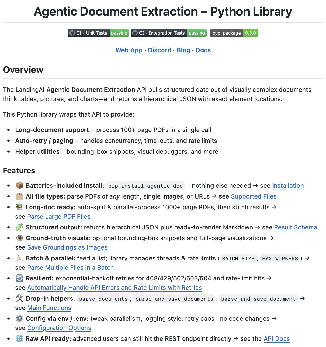 Agentic Doc: Python Library for Document Data Extraction