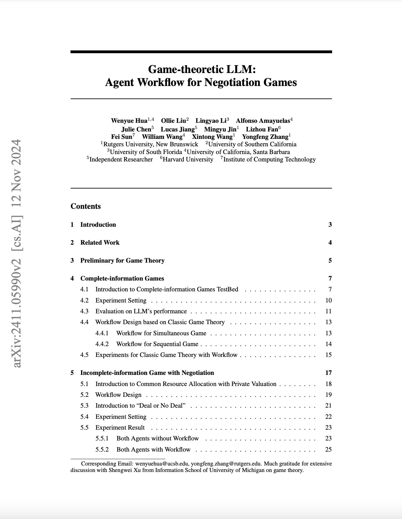 Game-Theoretic LLM Agents for Negotiation Workflows