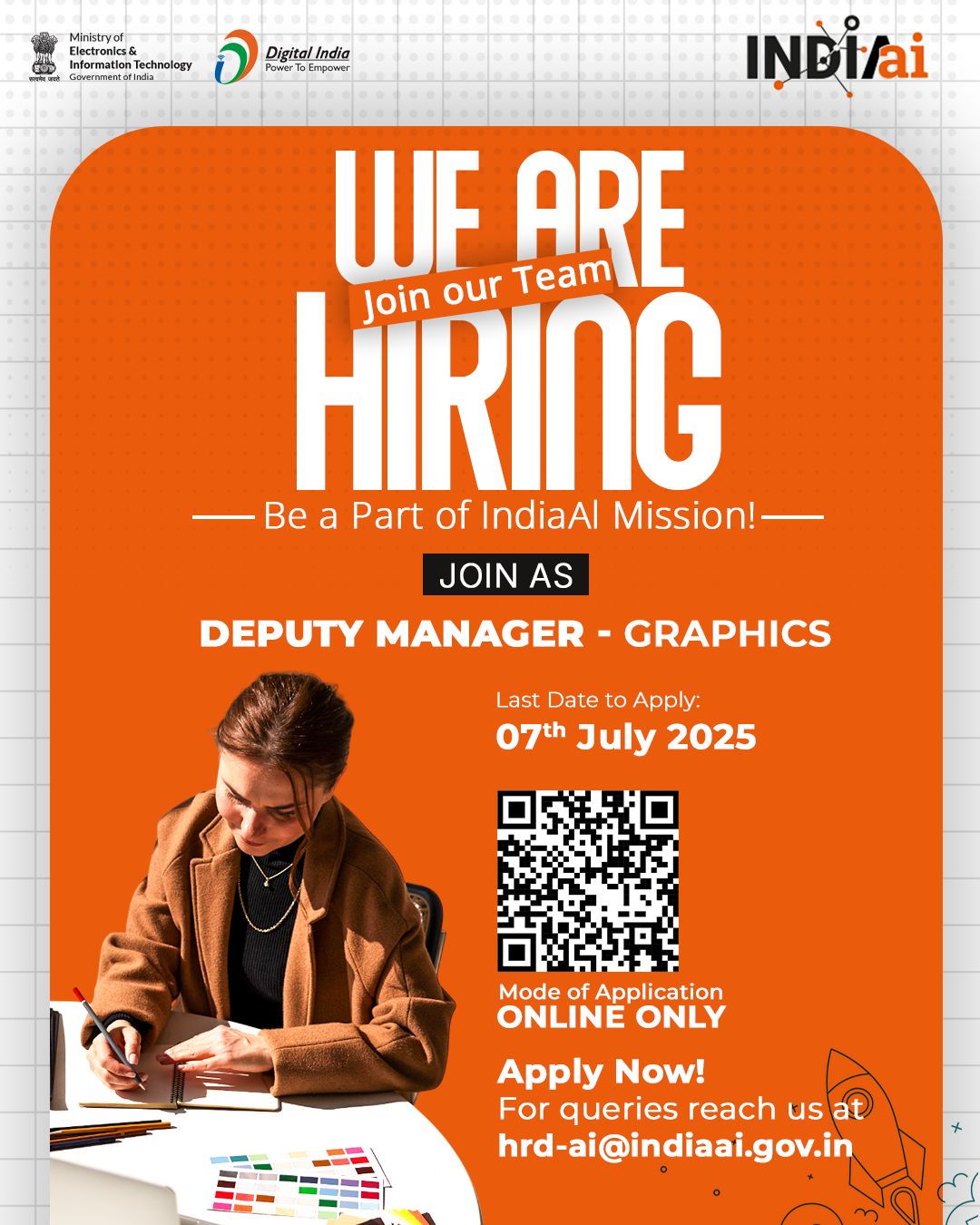 Deputy Manager Graphics Position IndiaAI Mission Hiring