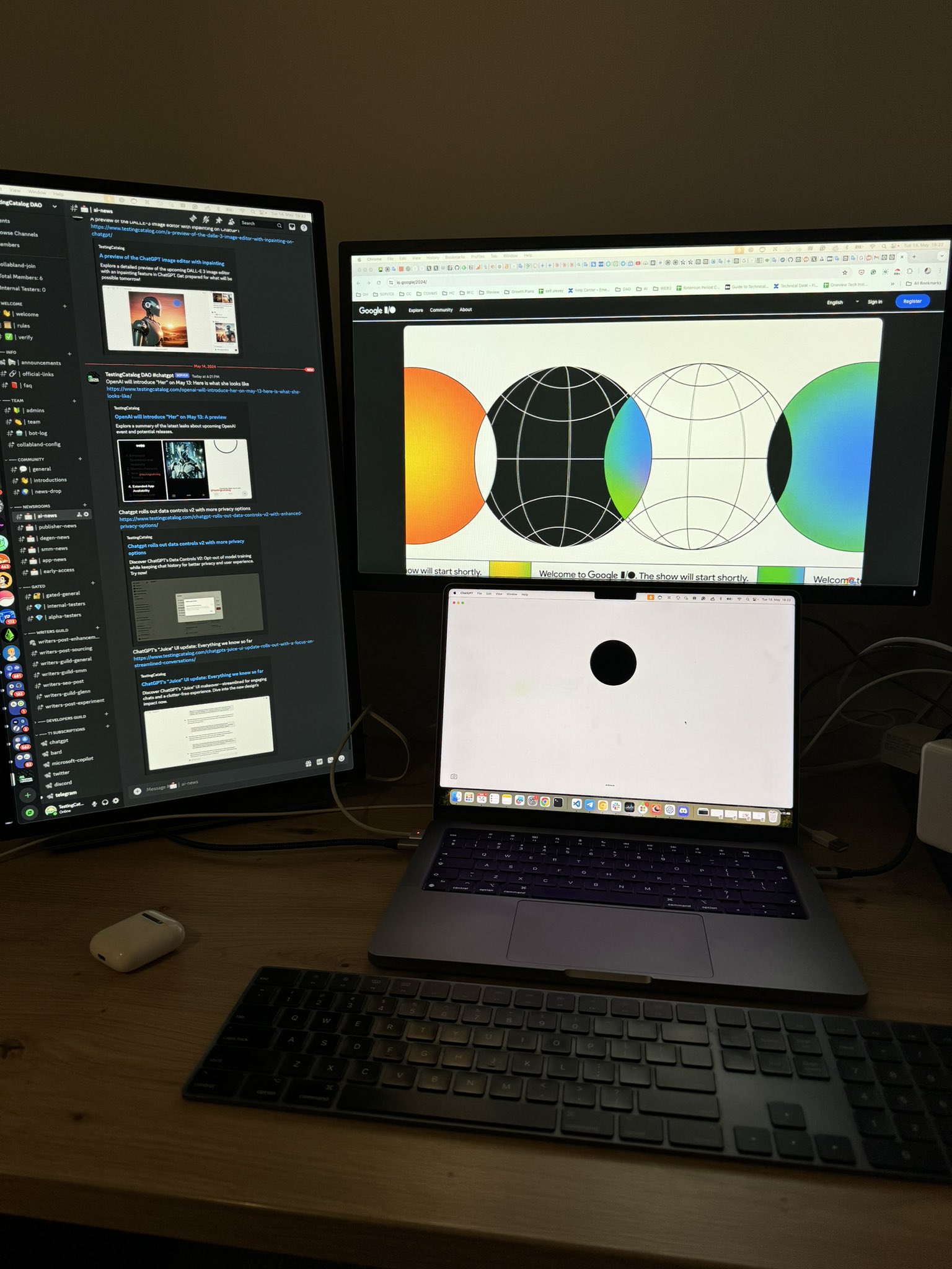 Using ChatGPT as a companion for Google I/O coverage