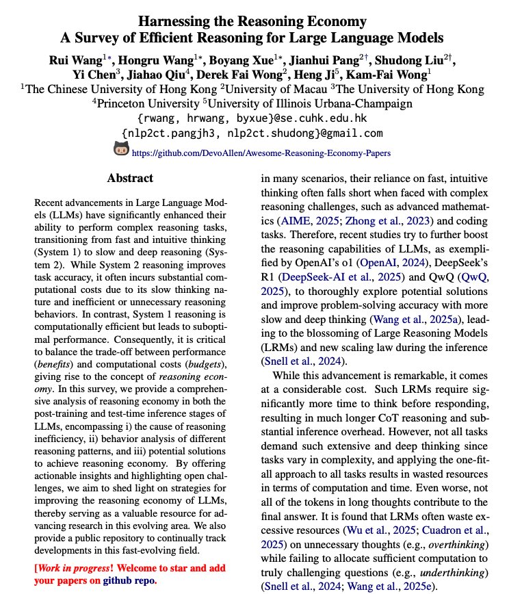 Efficient Reasoning in LLMs: Balancing Performance and Cost