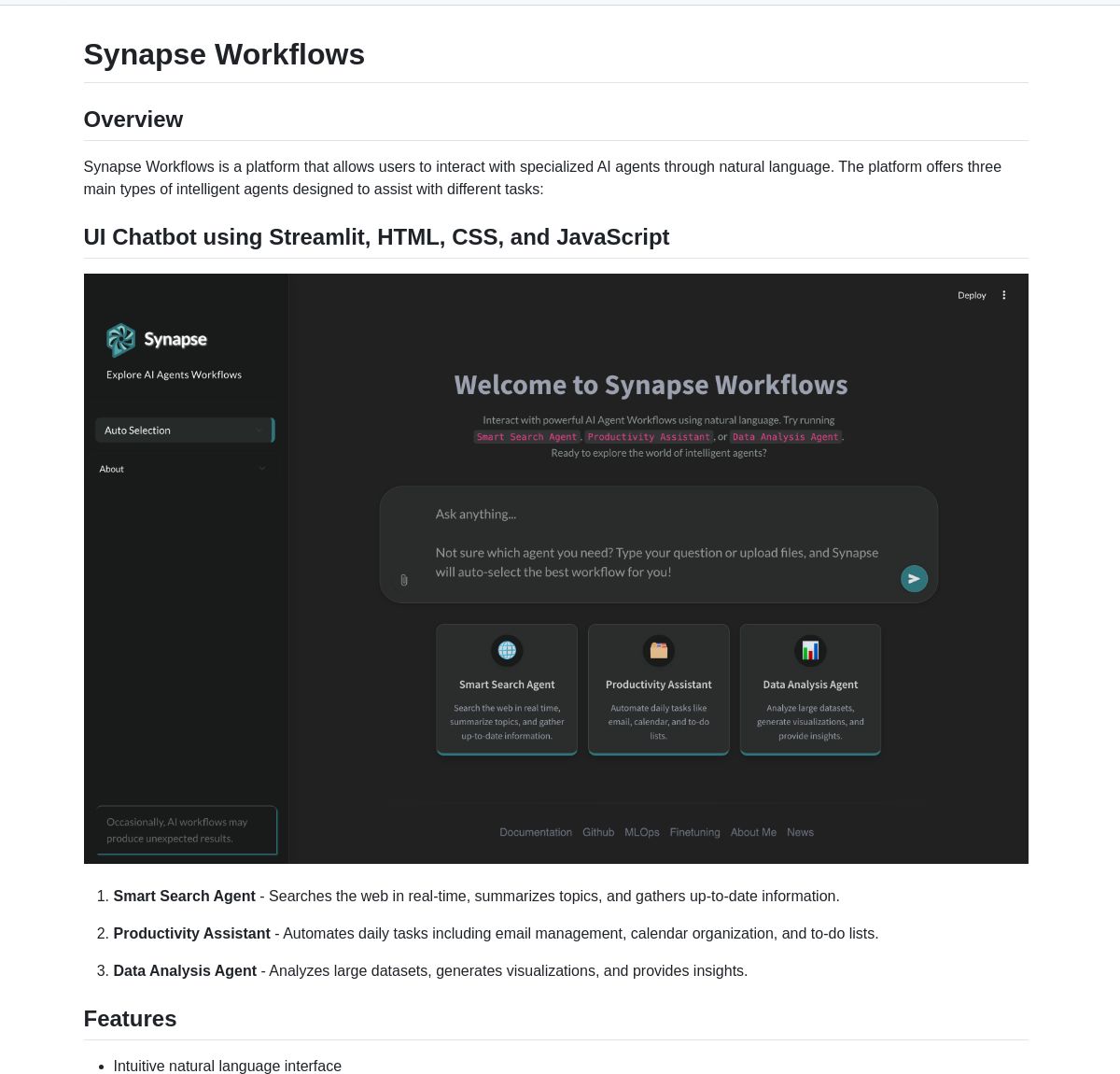 Synapse: Multi-Agent AI Platform for Web Search and Automation