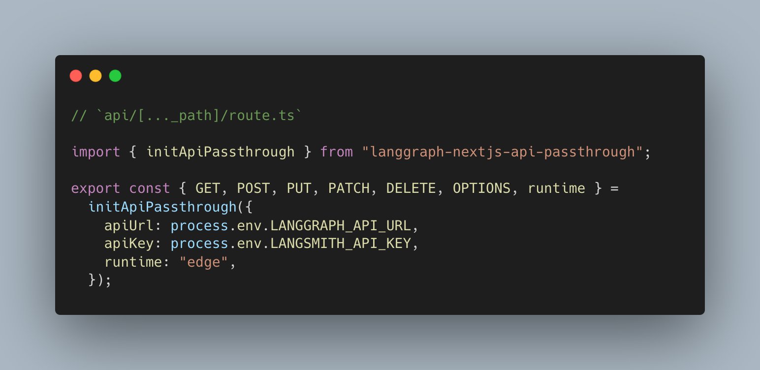 Secure LangGraph Client-Side Integration with Next.js