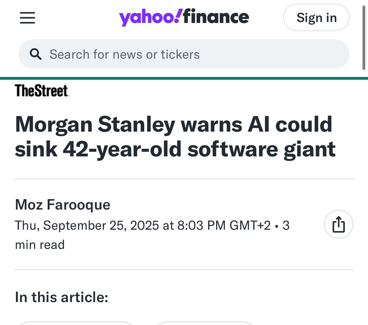 Morgan Stanley warns Adobe faces severe risk without AI monetization