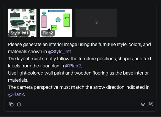 Gen-4 References for Interior Design Renders