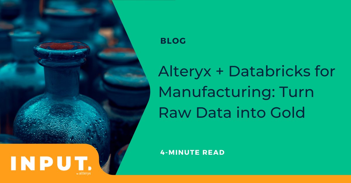 Industry 4.0: Combining Alteryx and Databricks for Manufacturing