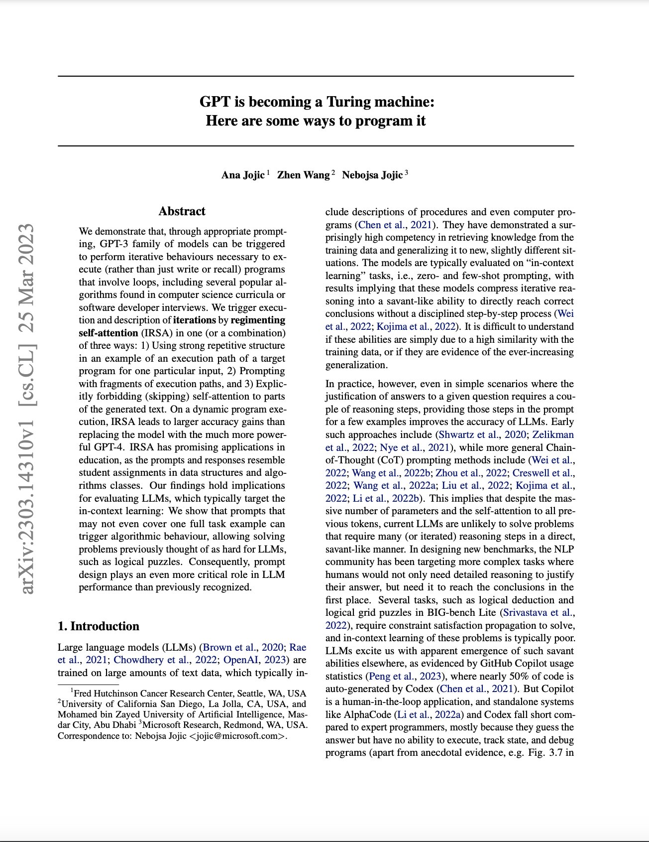 GPT as Turing Machine: Programming Capabilities Explained