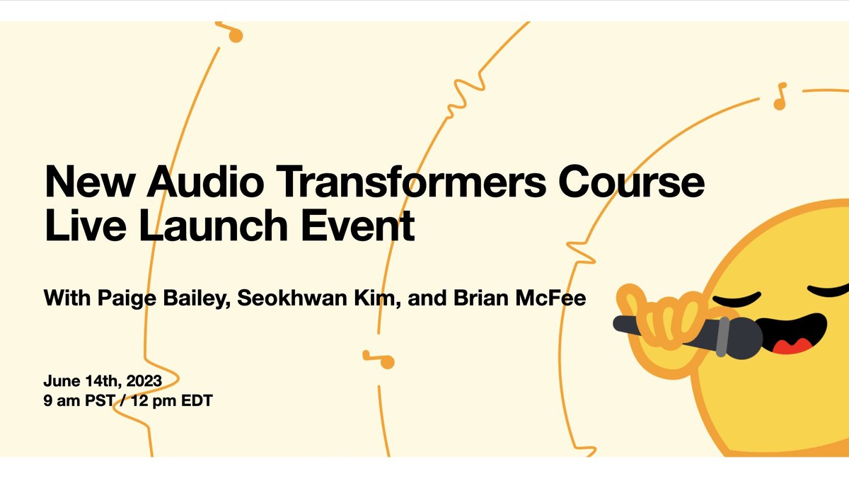 Free Open Source Audio Machine Learning Course Launch