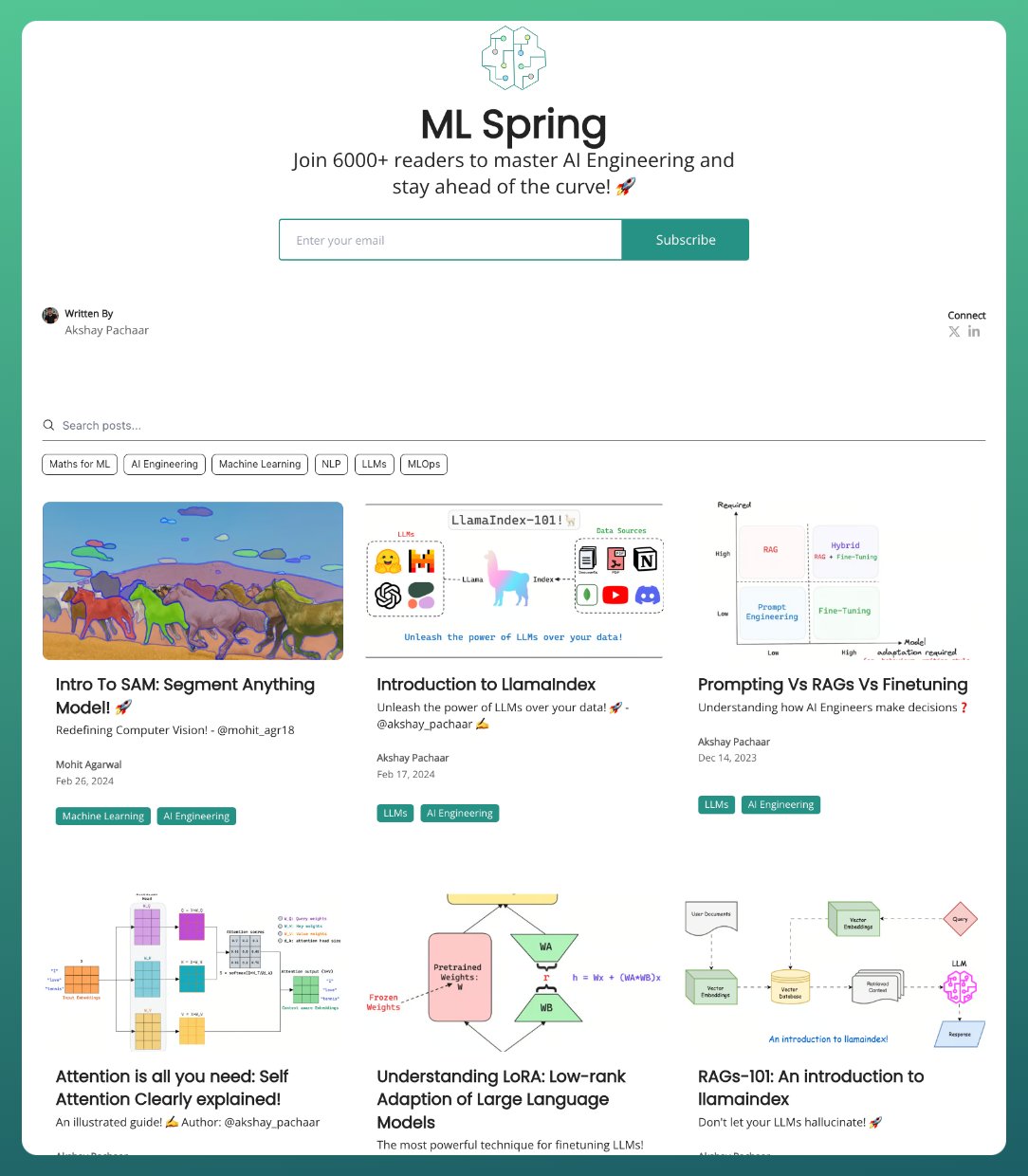 AI Engineering Newsletter: Python, ML, CV, NLP, LLMs