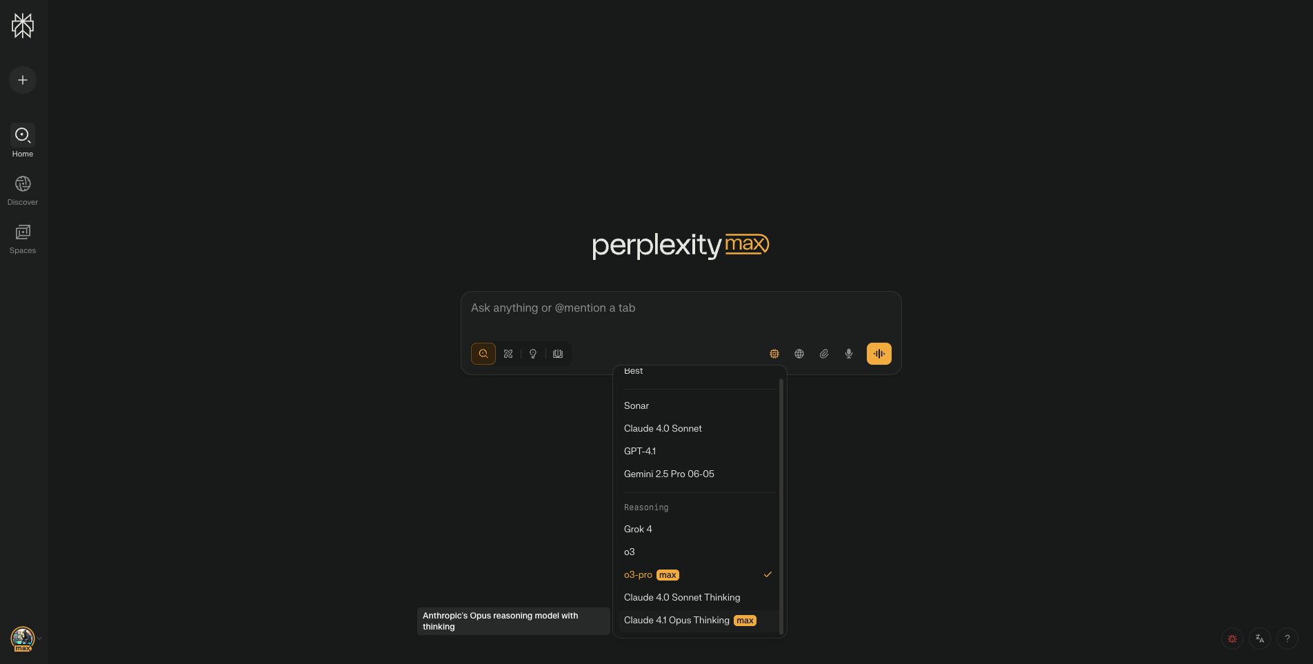 Perplexity Max Adds Claude Opus 4.1 Support, Model Updates Expected