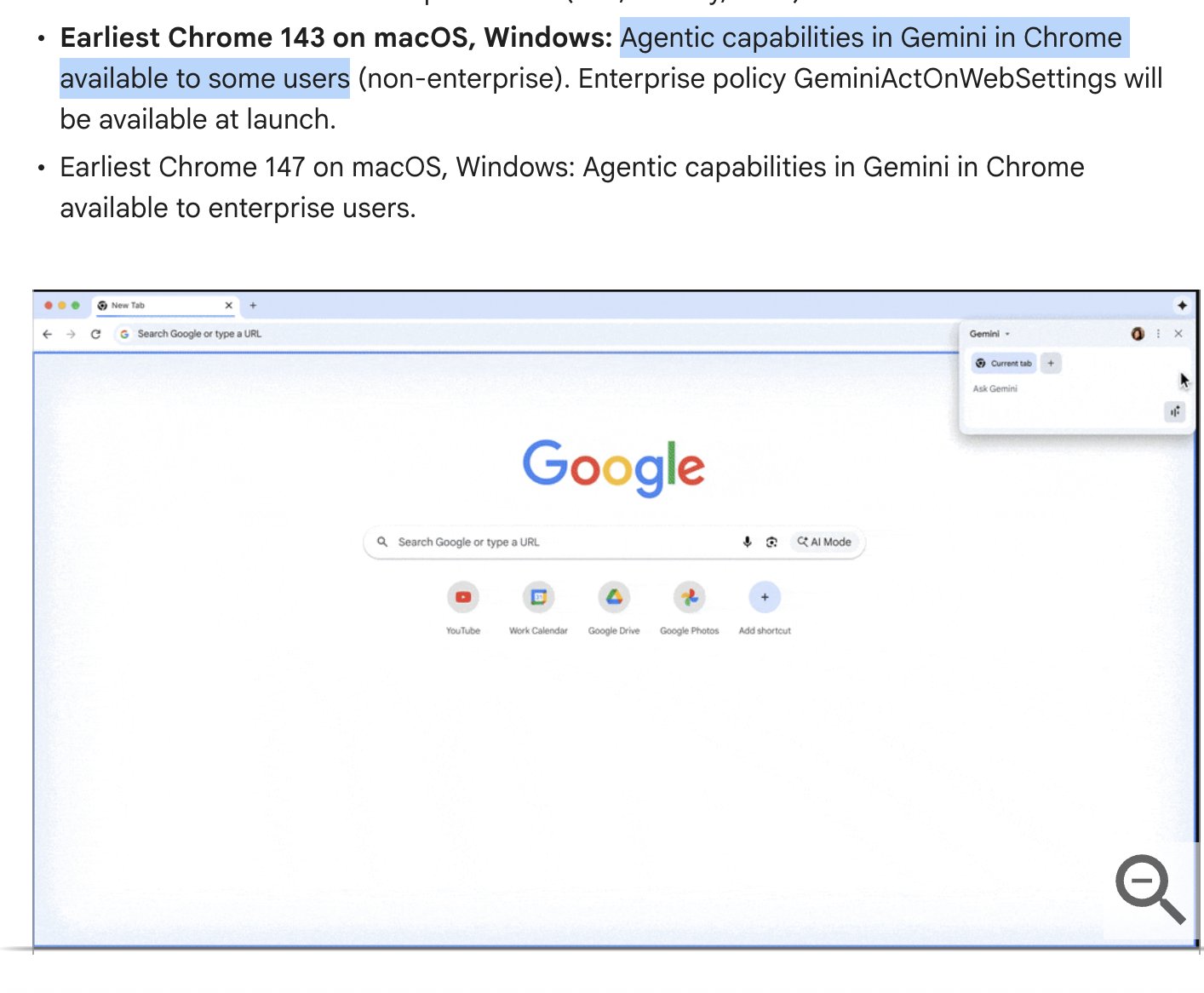 Chrome soon equipped with Gemini’s agentic capabilities